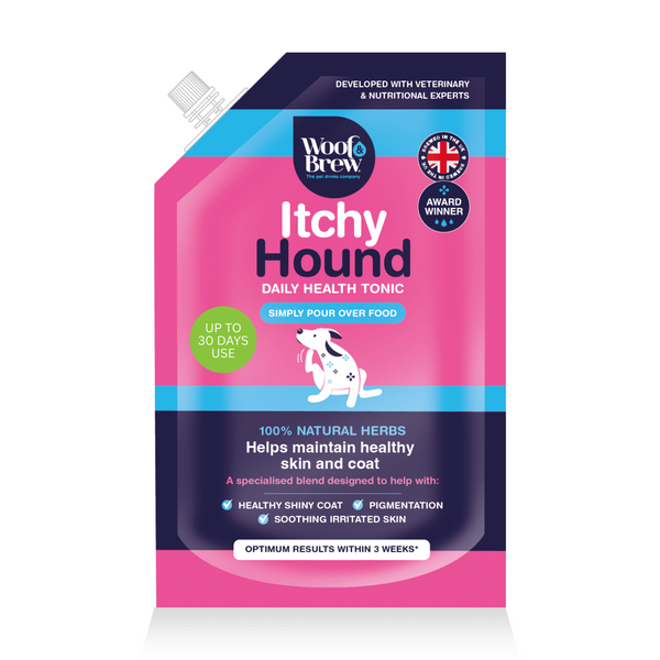 Itchy Hound by Woof & Brew for Itchy scratchy dogs