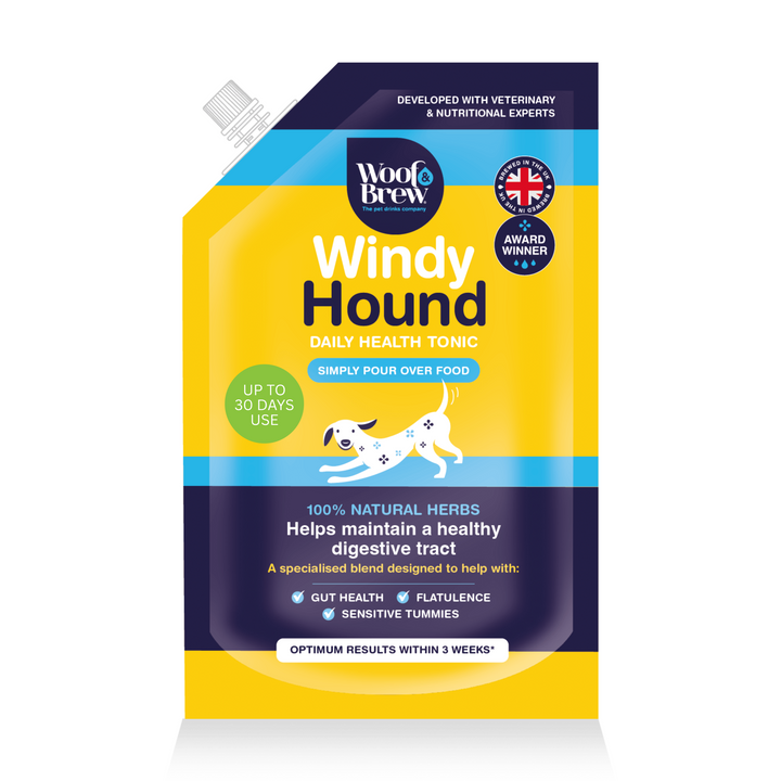 Windy Hound by Woof & Brew. For Gut Health in Dogs